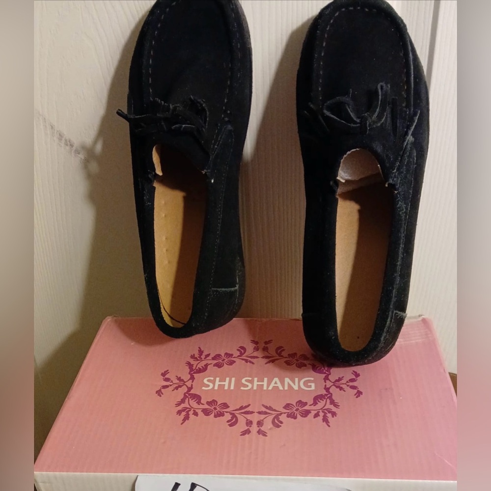 Black Suede shoes size 9
